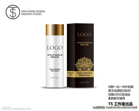 英文創意圖解 一款高品質軟清卸妝水的包裝與本質